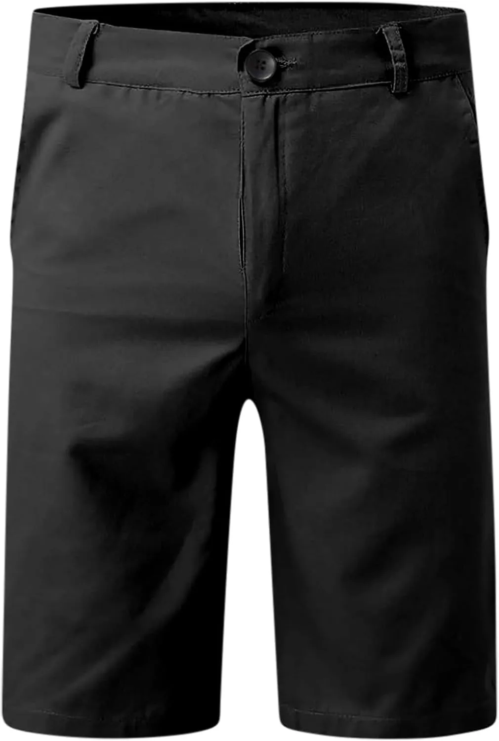 Mens Flat Front Golf Chino Shorts Comfort Slim Fit 10" Work Dress Shorts Summer Casual Beach Short Pants with Pockets