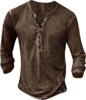 Men's Long Sleeve Graphic Embroidered Shirt Muscle Big and Tall Tops Fashion Casual Summer Printed Clothes