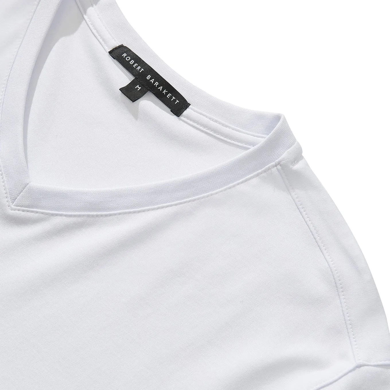 Men's Robert Barraket Georgia V-Neck T-shirt - White