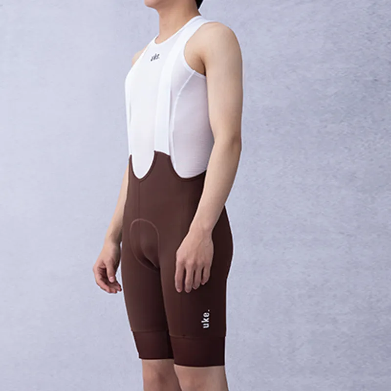 Men's Training Bib Shorts B003 -Brown