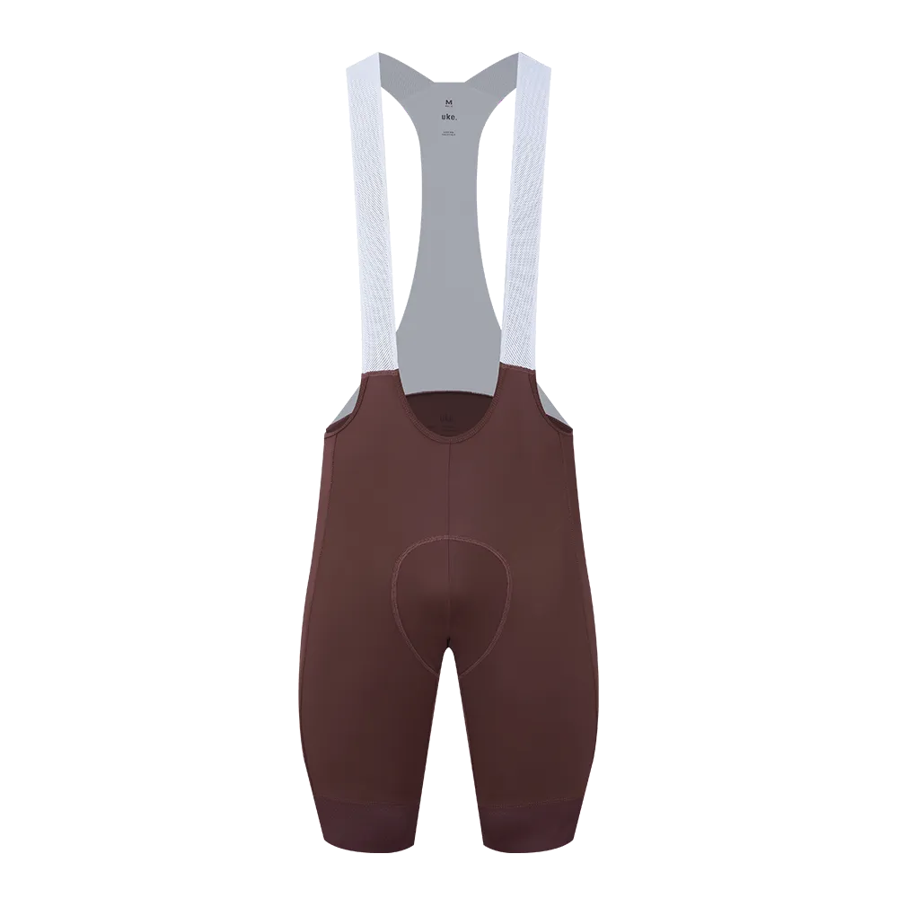 Men's Training Bib Shorts B003 -Brown