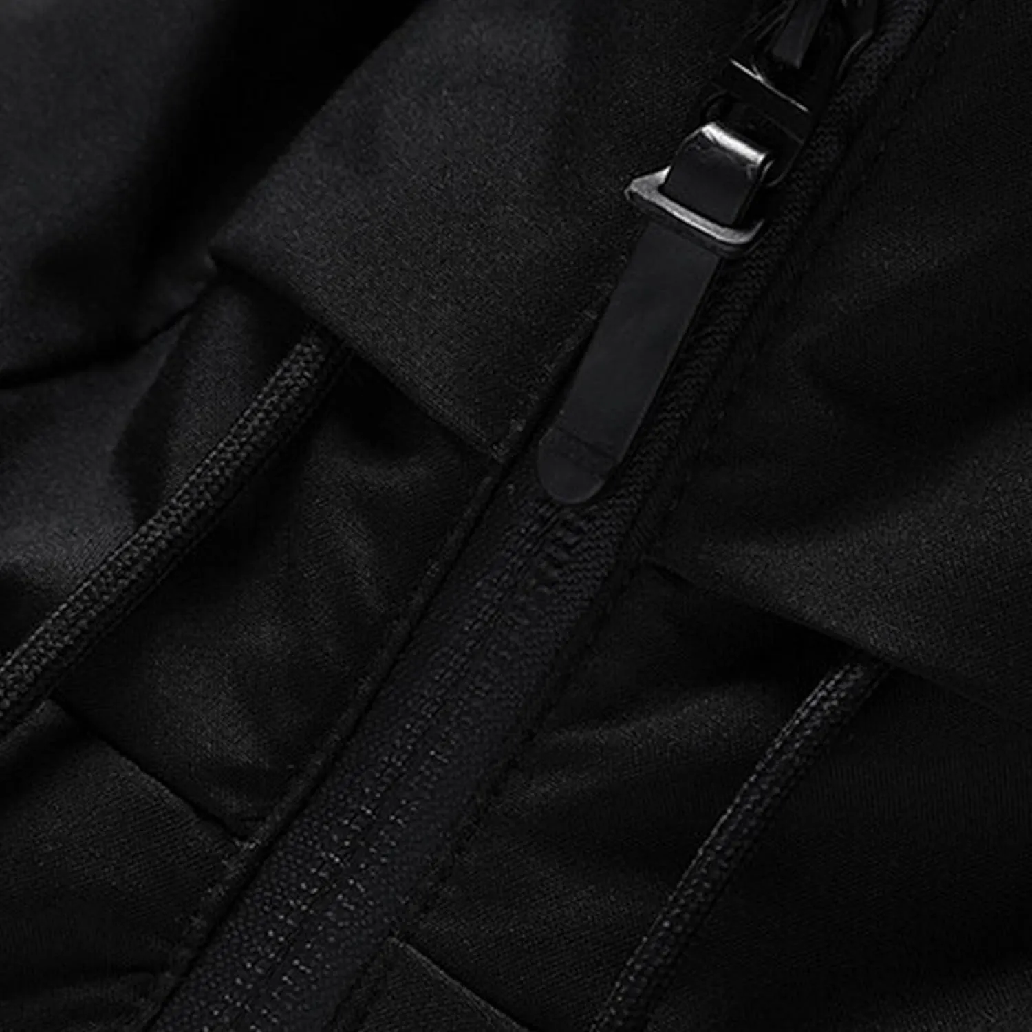 Men's Winter Coats Thermal Puffer Jacket Zip Up Thicken Warm Padded Jacket Windproof Waterproof Cotton Down Coats