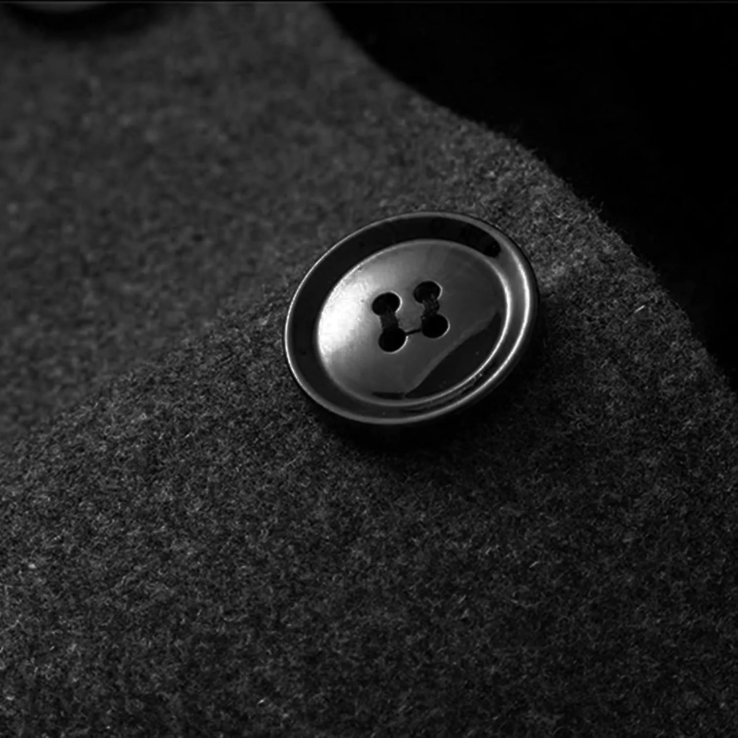 Men's Winter Single Breasted Trench Overcoat Removable Faux Fur Collar Coat Warm Business Long Pea Coat Outwear