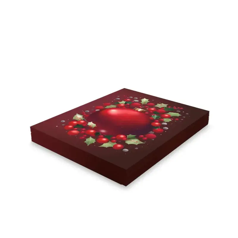 Merry Christmas Greeting Cards Matching White Envelopes