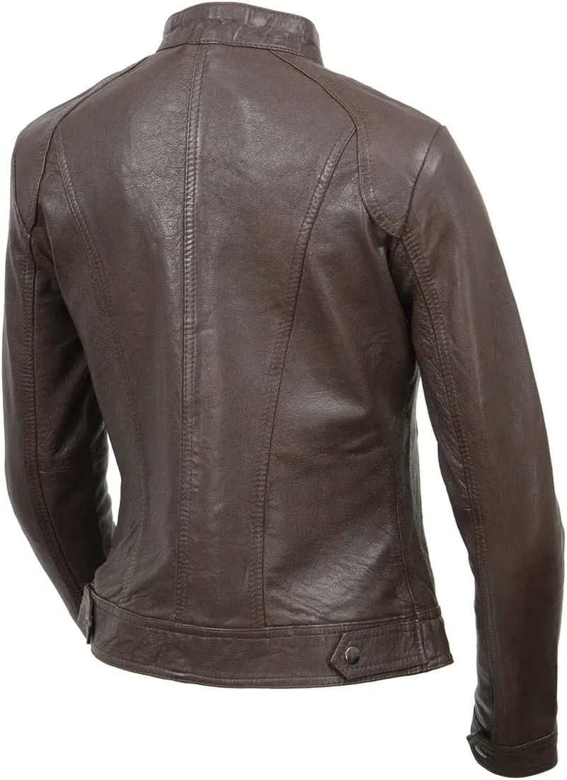 Milwaukee Leather Women's Premium Leather Casual Fashion Jackets SFL