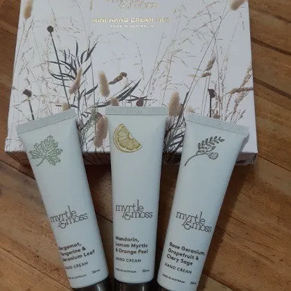 MINI HAND CREAM TRIO MYRTLE AND MOSS