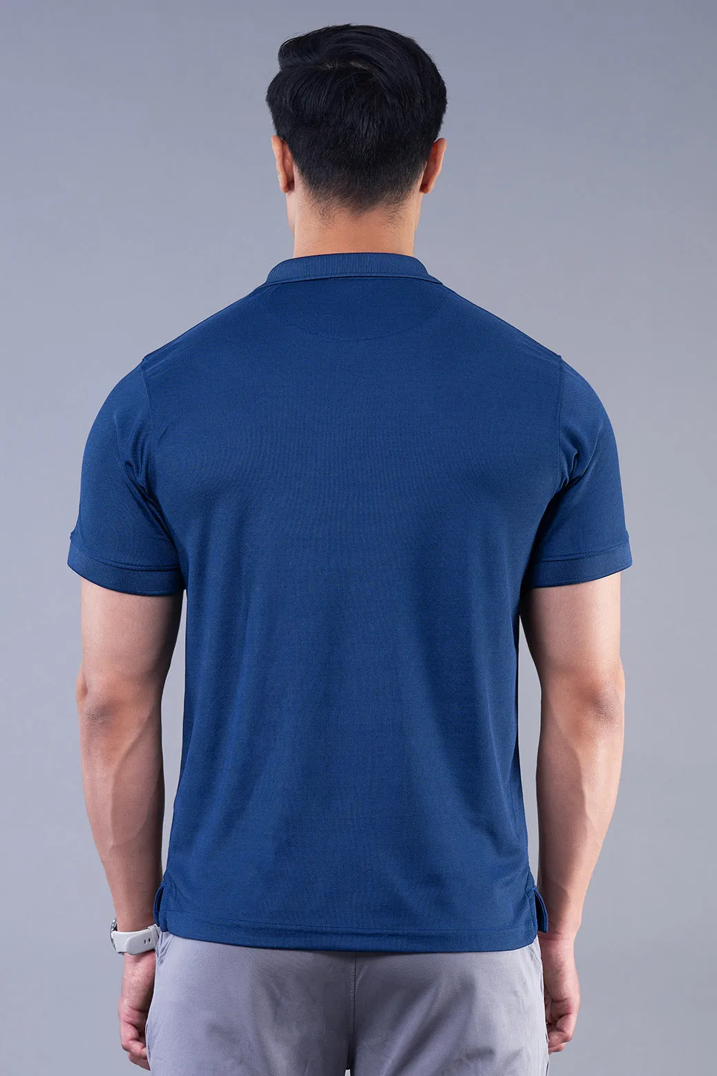 MINIMAL BUZZ CLASSIC POLO T-SHIRTS - NAVY (D)
