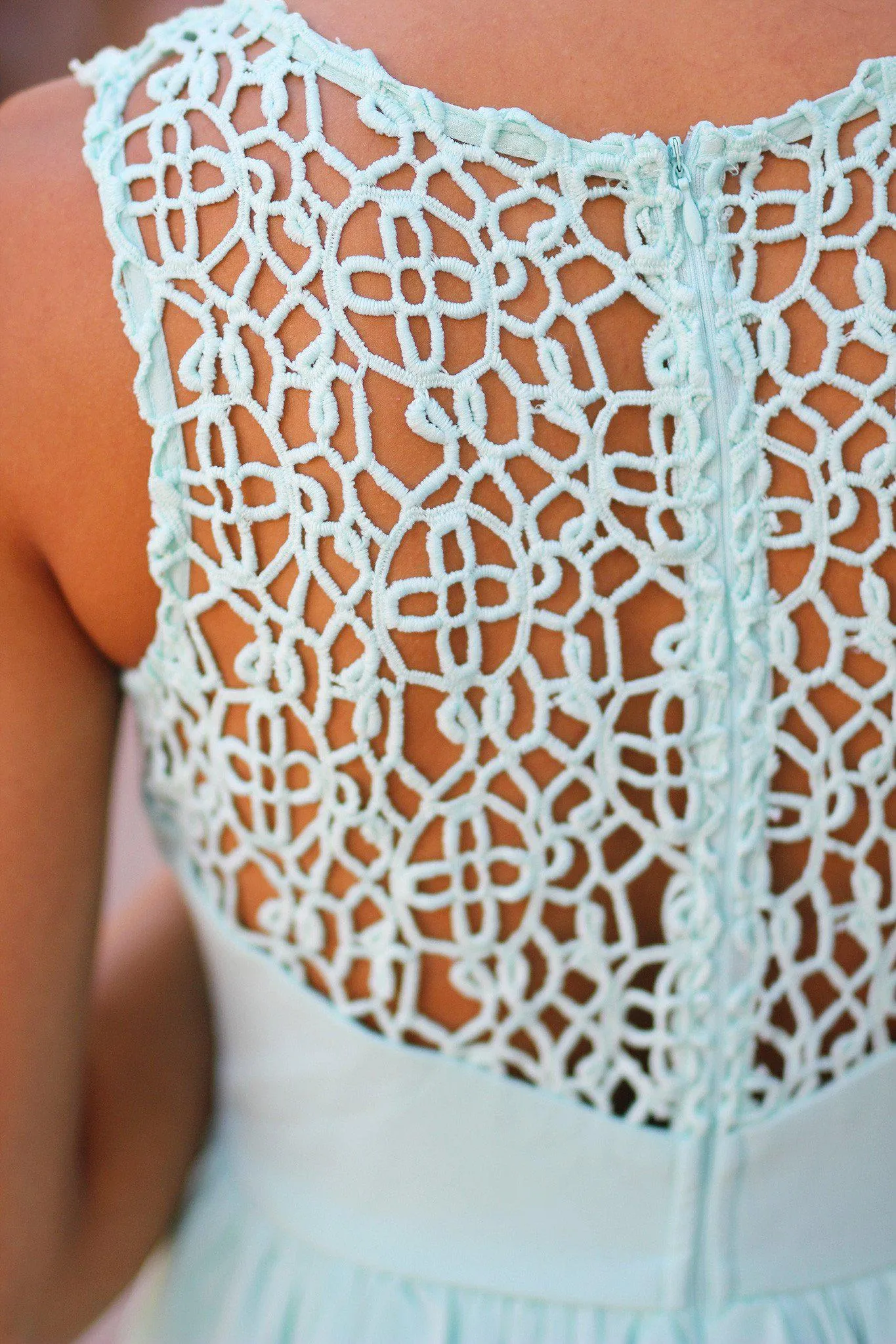 Mint Crochet Maxi Dress