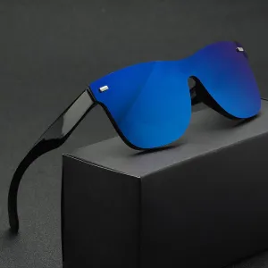 Mirror Rimless Square Sunglasses