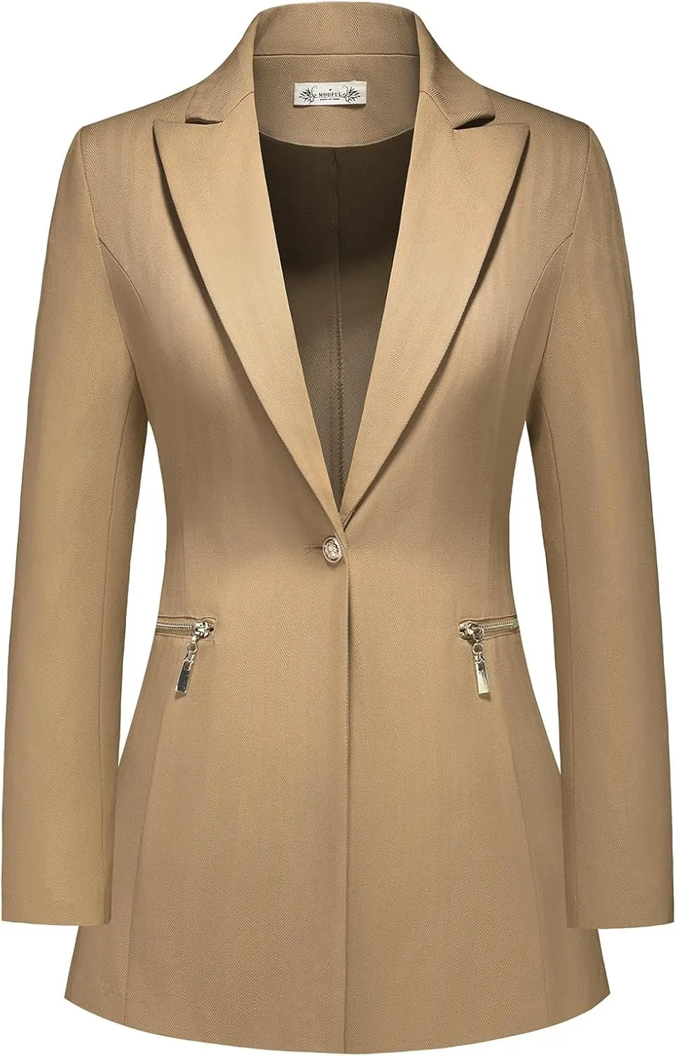MODFUL Women's Casual Open Front Blazer Jacket for Lady with Notch Lapel Work Office Outfit