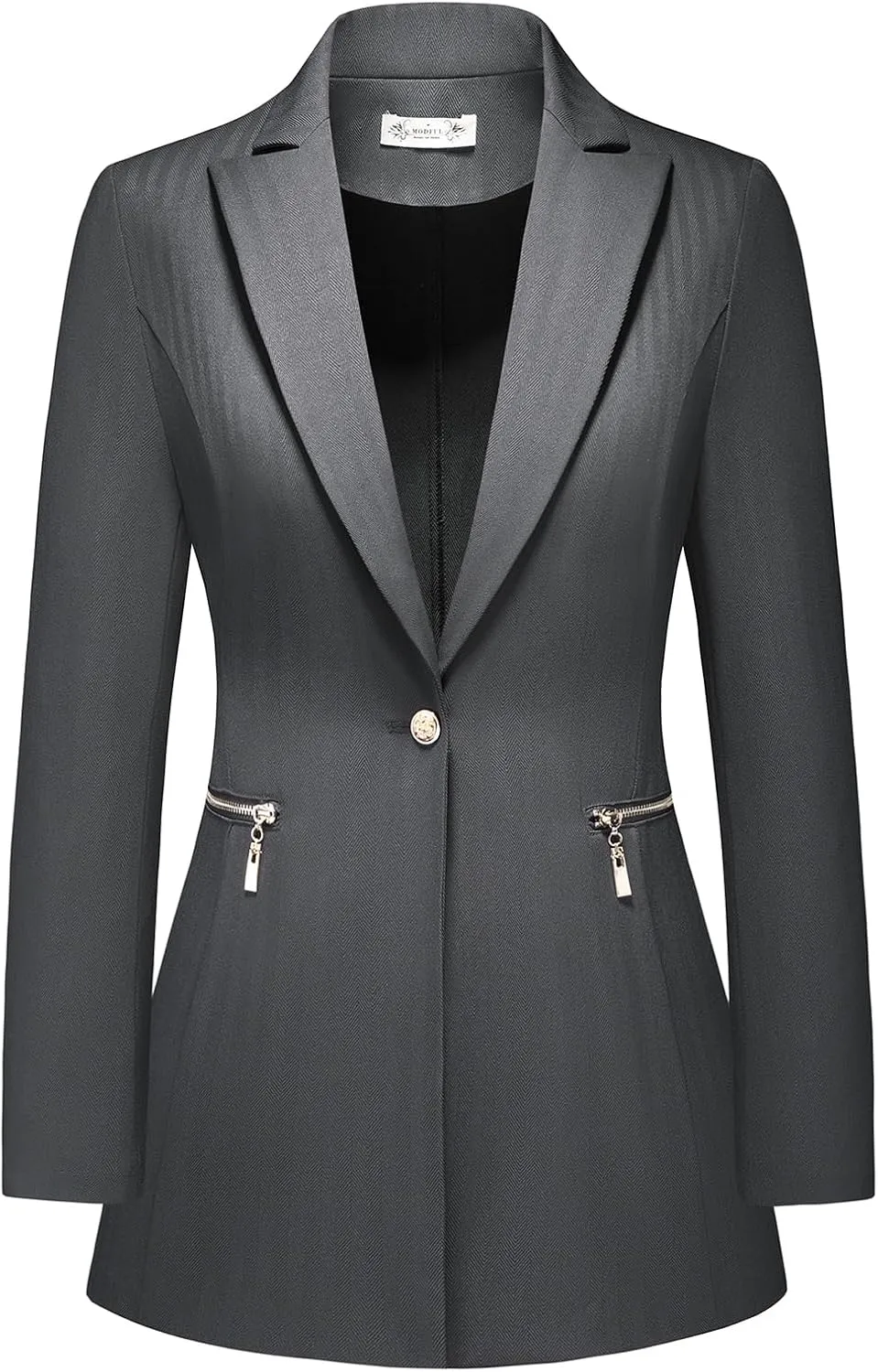 MODFUL Women's Casual Open Front Blazer Jacket for Lady with Notch Lapel Work Office Outfit
