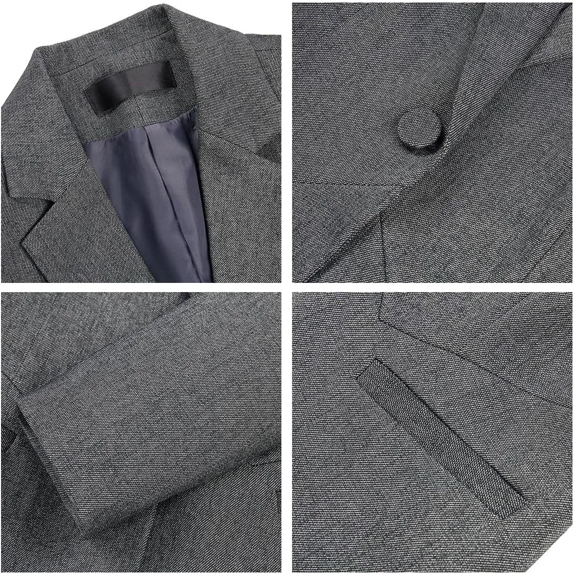 MODFUL Women's Formal Business Blazer One Button Long Sleeve Suit Jacket for Lady with Notch Lapel Work Office