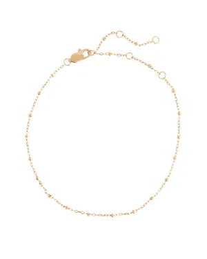Mondays at Teddy's Anklet- Gold