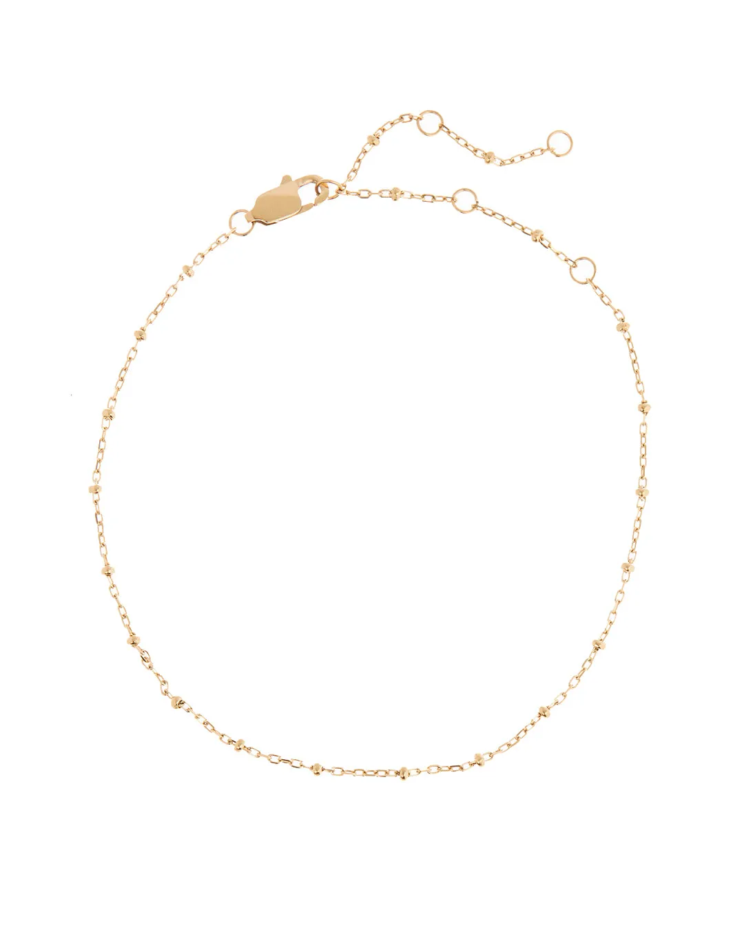 Mondays at Teddy's Anklet- Gold
