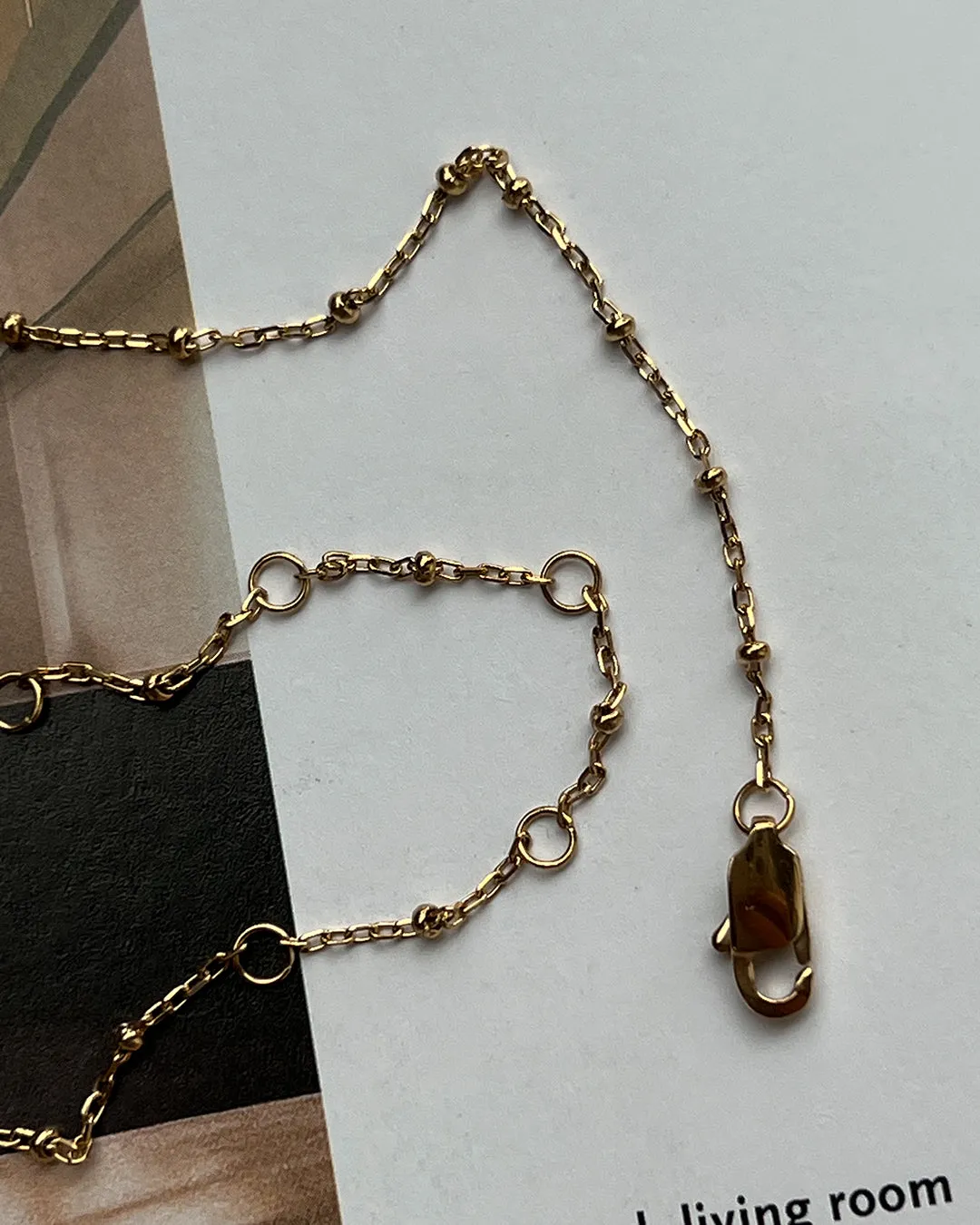 Mondays at Teddy's Anklet- Gold