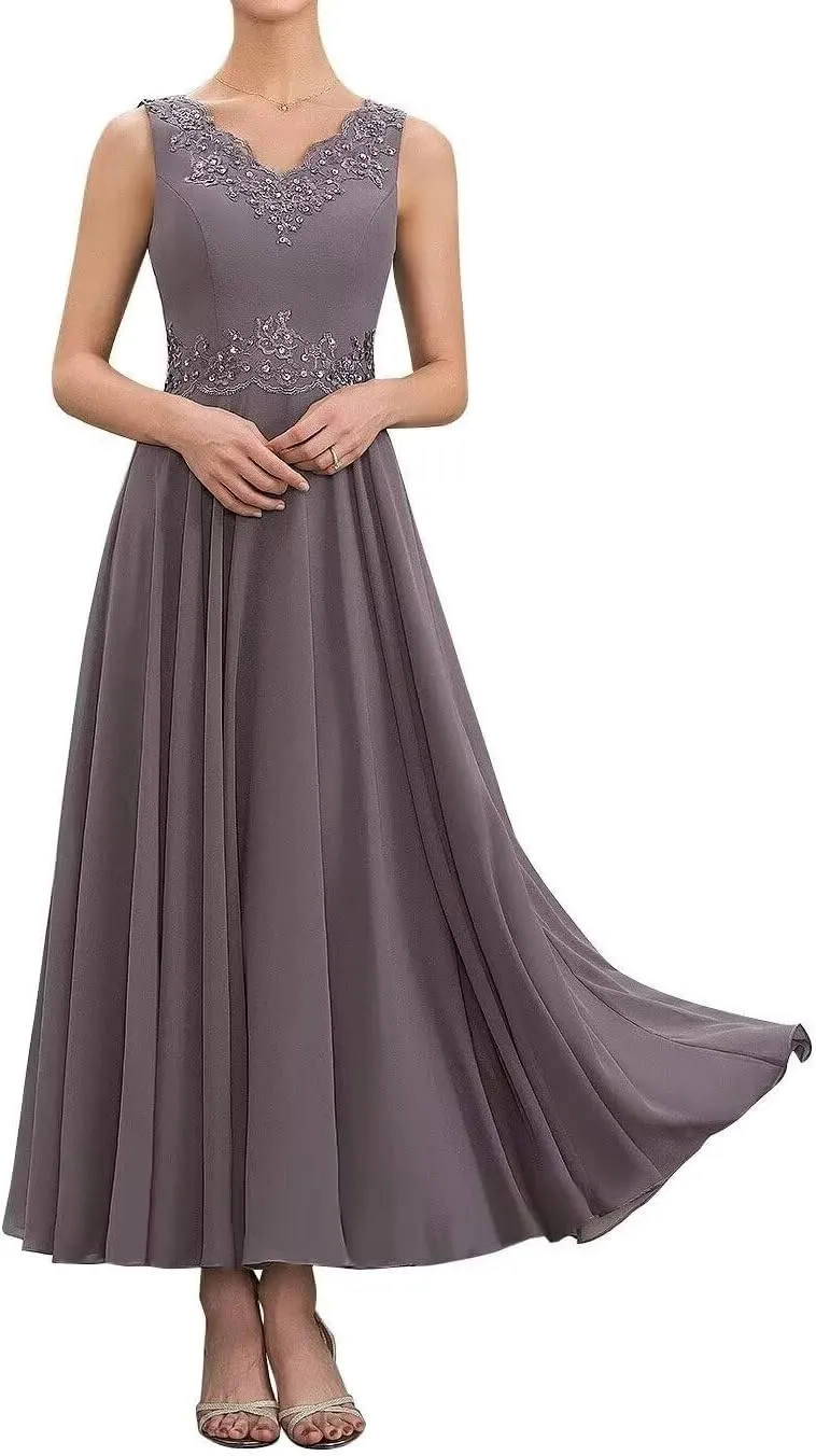 Mother of The Bride Dresses 2 Piece Plus Size Evening Formal Dress Set Lace Wedding Guest Groom Dress with Jacket