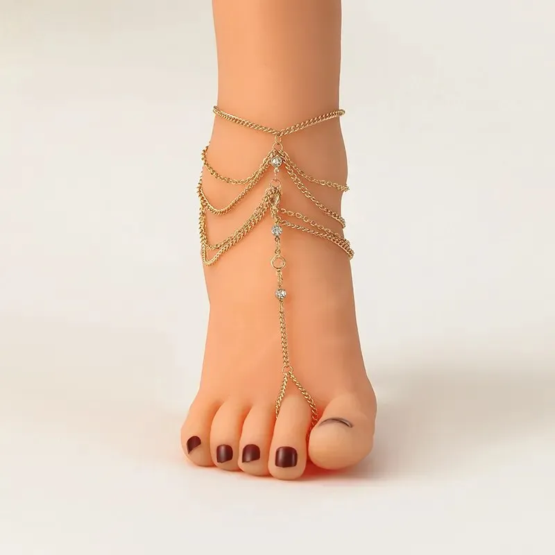 Multi-layer Fashion Chain Anklet Bracelets