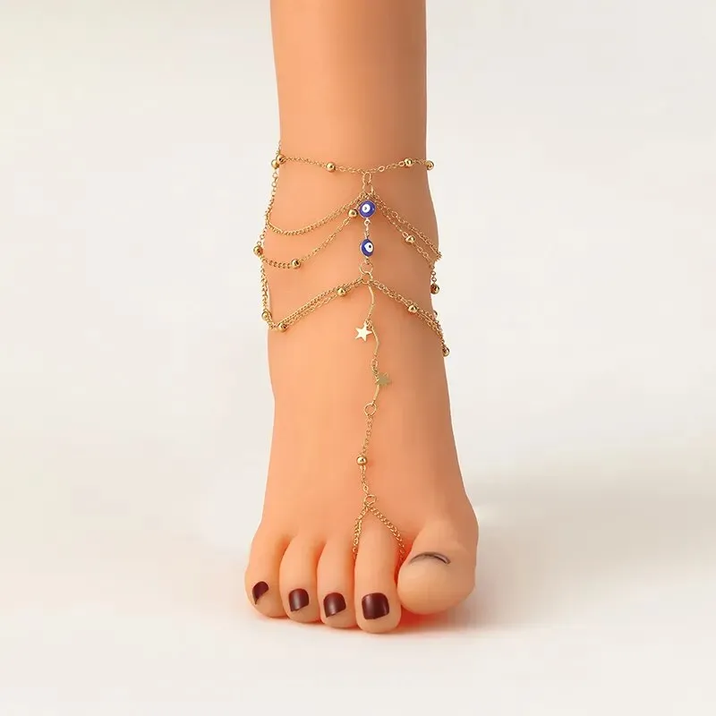 Multi-layer Fashion Chain Anklet Bracelets