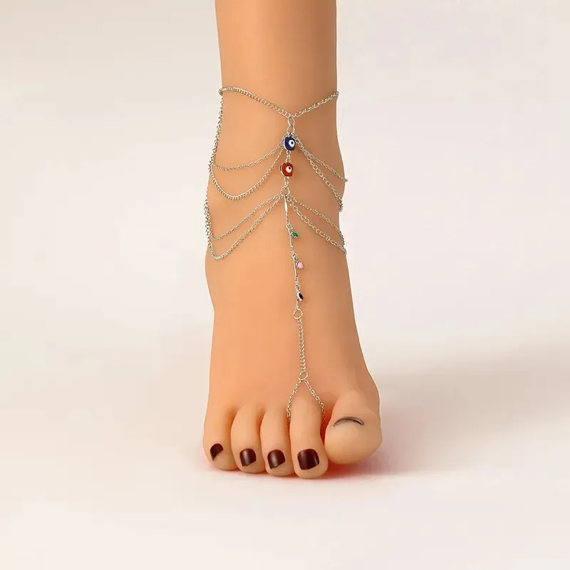 Multi-layer Fashion Chain Anklet Bracelets