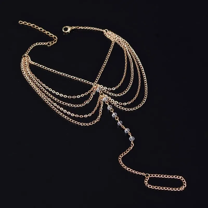 Multi-layer Fashion Chain Anklet Bracelets