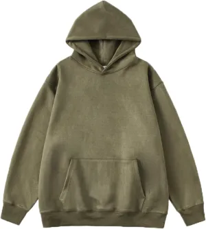Muscularfit Cotton Long Sleeve Lightweight Hooded Sweatshirts for Men 2023 Fall Fashion Solid Pullover Hoodies Workout Hoodie