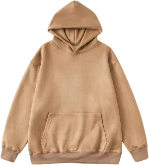Muscularfit Cotton Long Sleeve Lightweight Hooded Sweatshirts for Men 2023 Fall Fashion Solid Pullover Hoodies Workout Hoodie