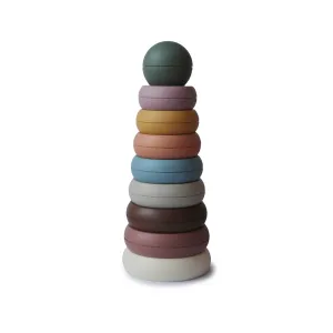 MUSHIE Stacking Rings Toy - Rustic
