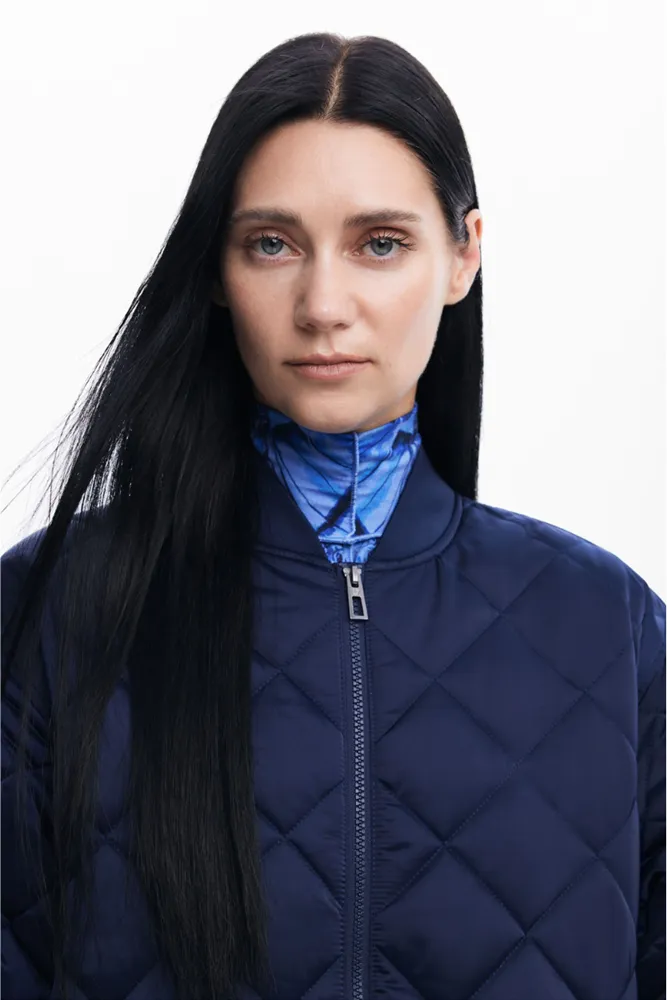 Navy Oslo Padded Jacket by Desigual