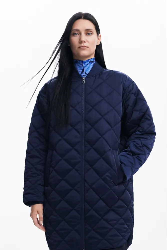 Navy Oslo Padded Jacket by Desigual