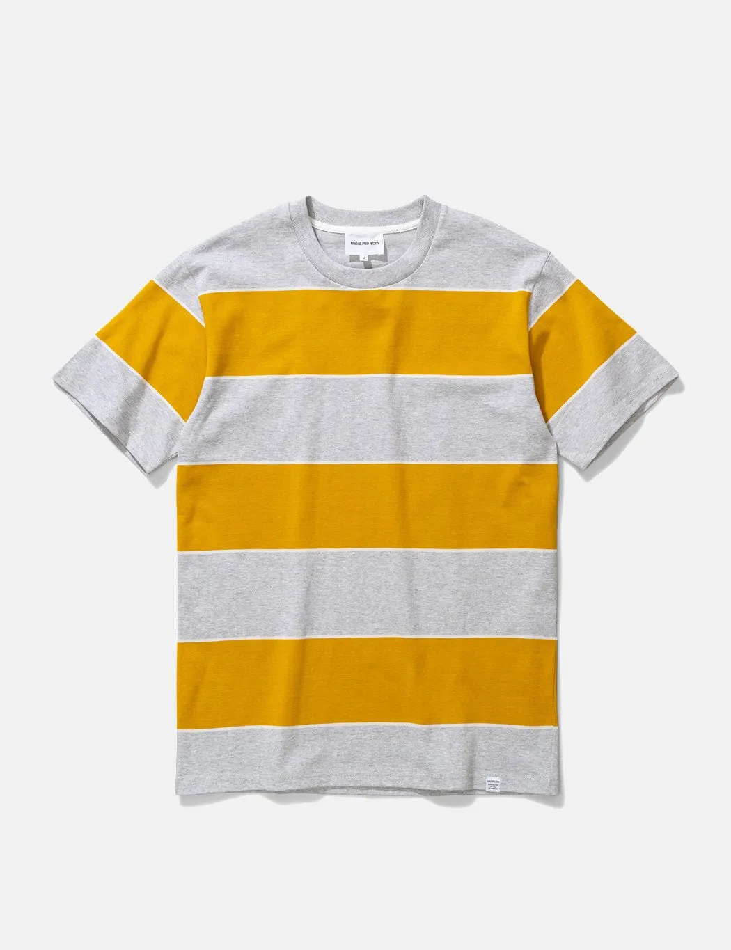 Norse Projects Johannes 3 Stripe T-Shirt - Montpellier Yellow