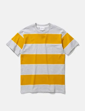 Norse Projects Johannes 3 Stripe T-Shirt - Montpellier Yellow