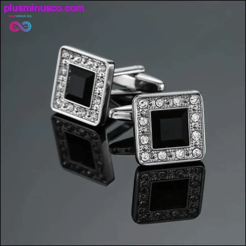 Novelty Luxury Blue white Cufflinks for Mens Brand High