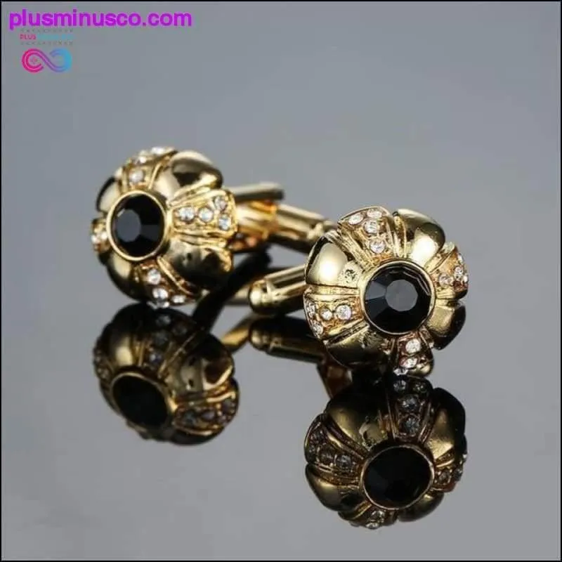 Novelty Luxury Blue white Cufflinks for Mens Brand High