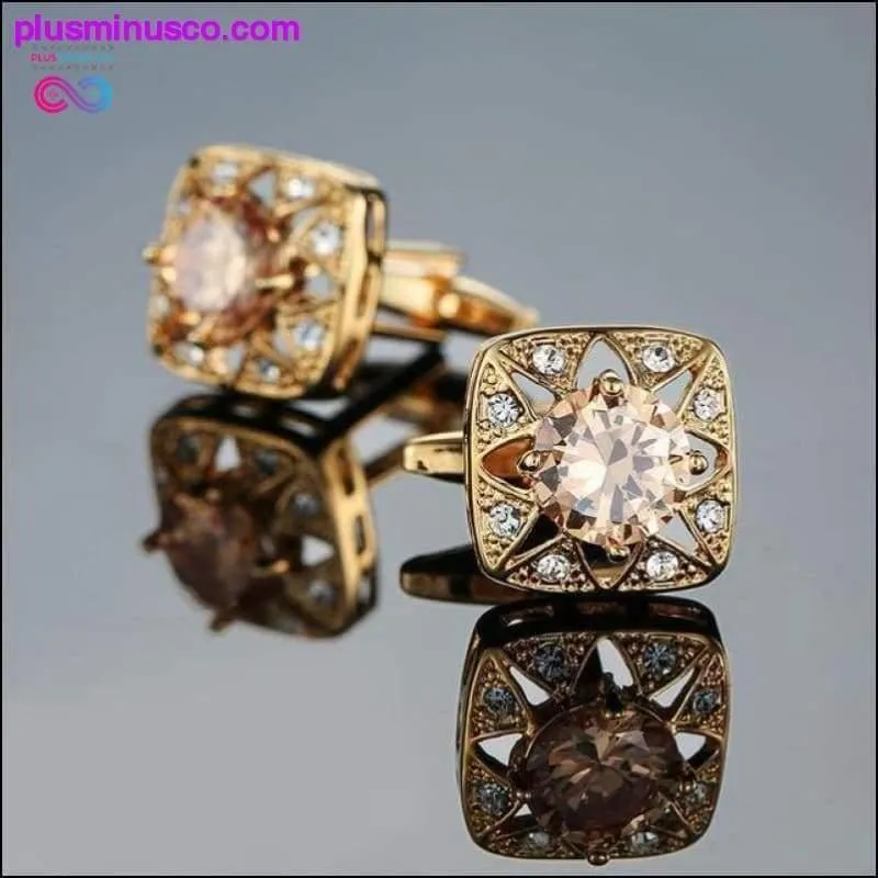 Novelty Luxury Blue white Cufflinks for Mens Brand High