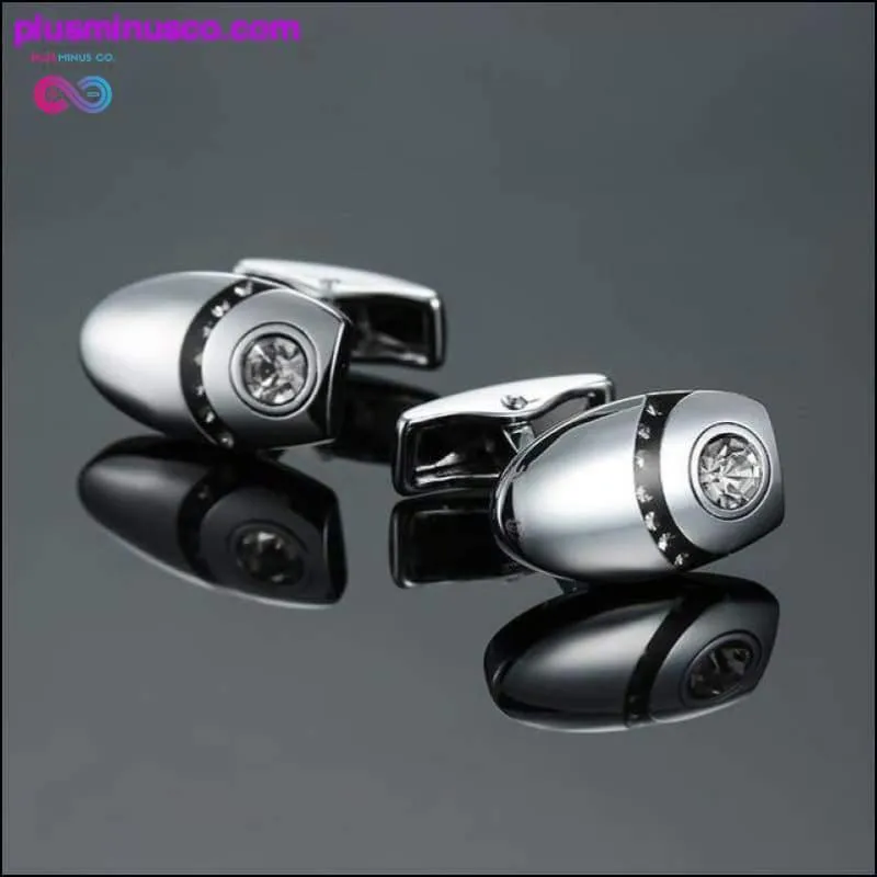 Novelty Luxury Blue white Cufflinks for Mens Brand High