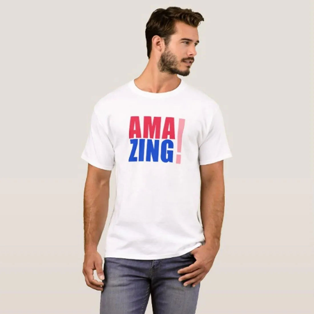 Nutcase Designer Round Neck Men's T-Shirt Wrinkle-Free Poly Cotton Tees - Amazing