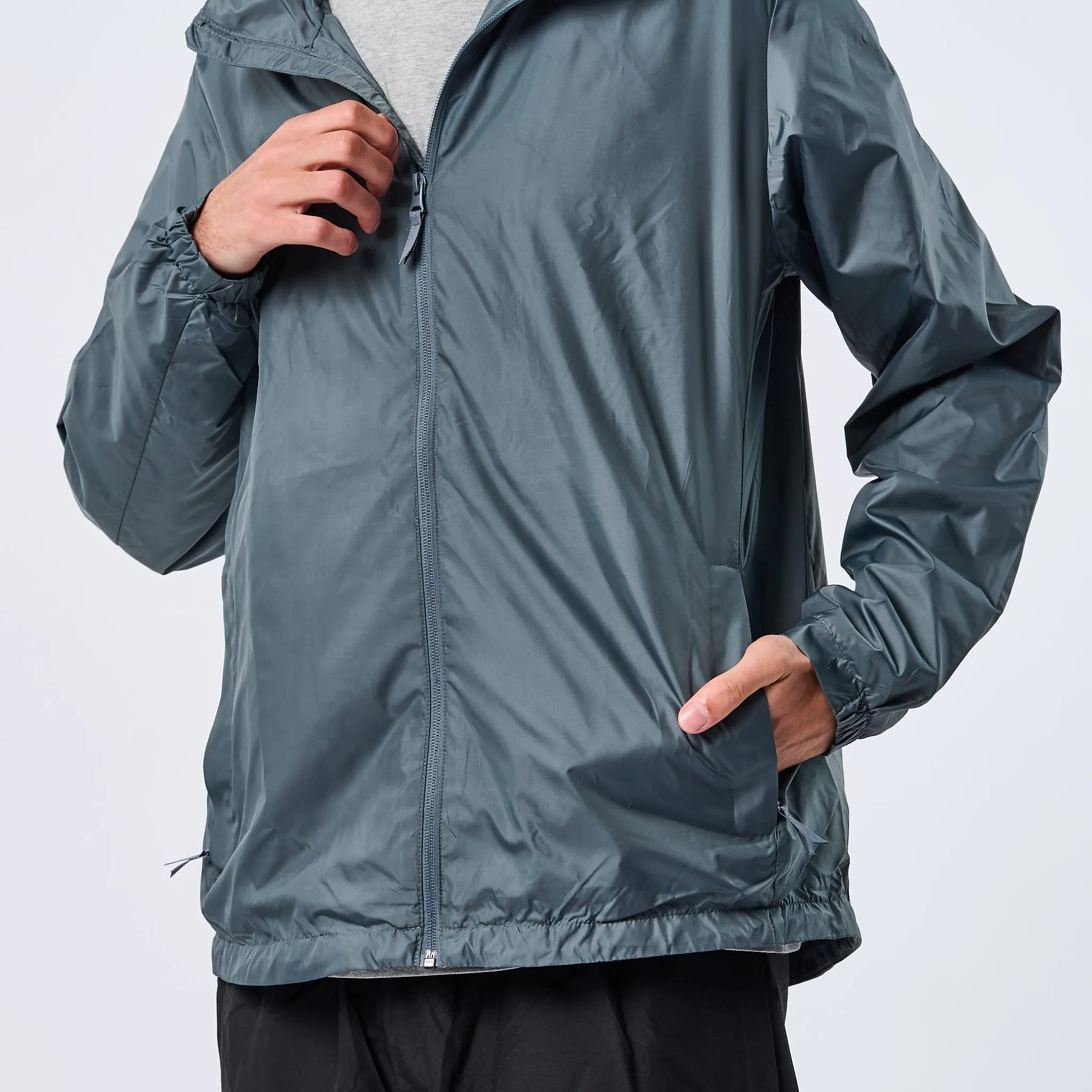 Omnitau Men's Team Sports Recycled Spray Jacket - Metal Grey