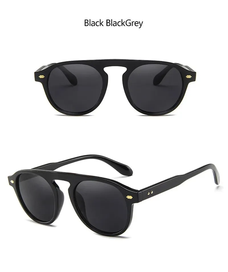 Oval Round Vintage Elegant Sunglasses