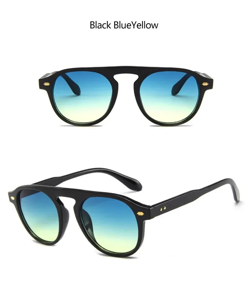 Oval Round Vintage Elegant Sunglasses