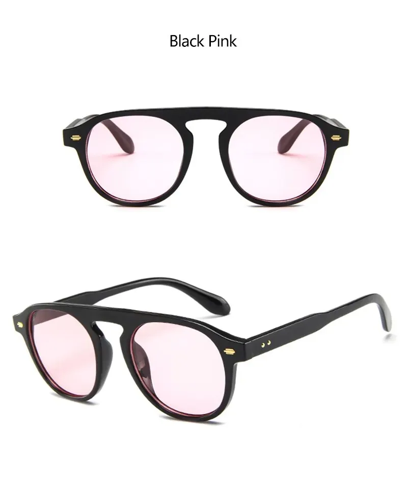 Oval Round Vintage Elegant Sunglasses