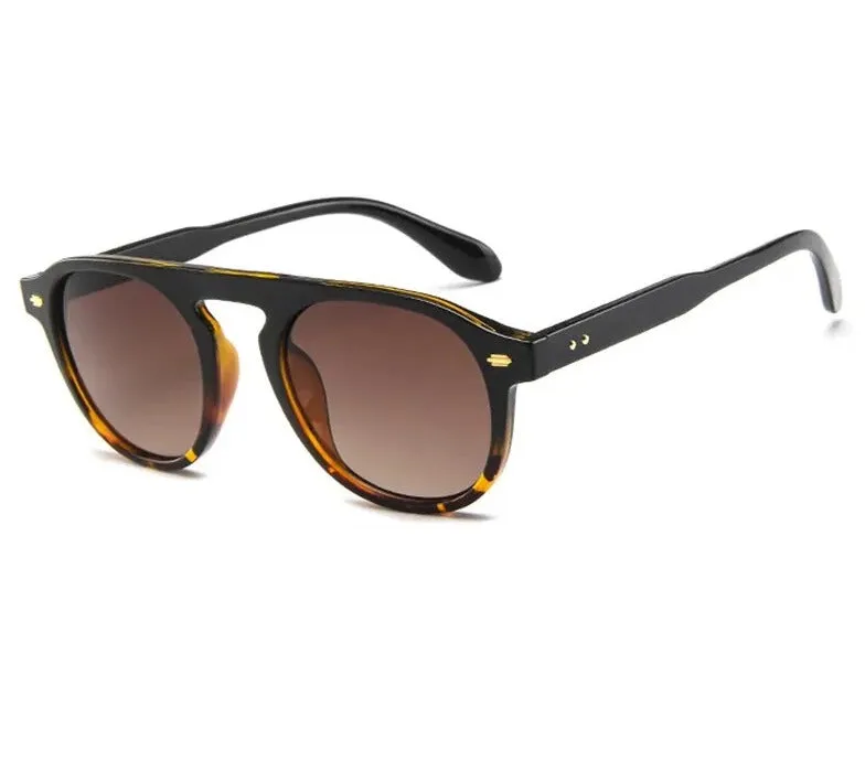 Oval Round Vintage Elegant Sunglasses