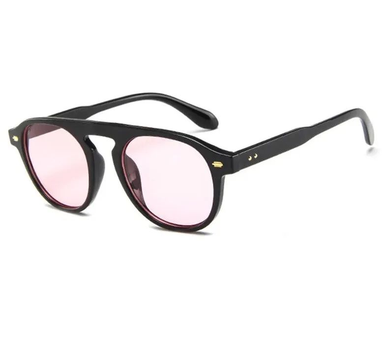 Oval Round Vintage Elegant Sunglasses