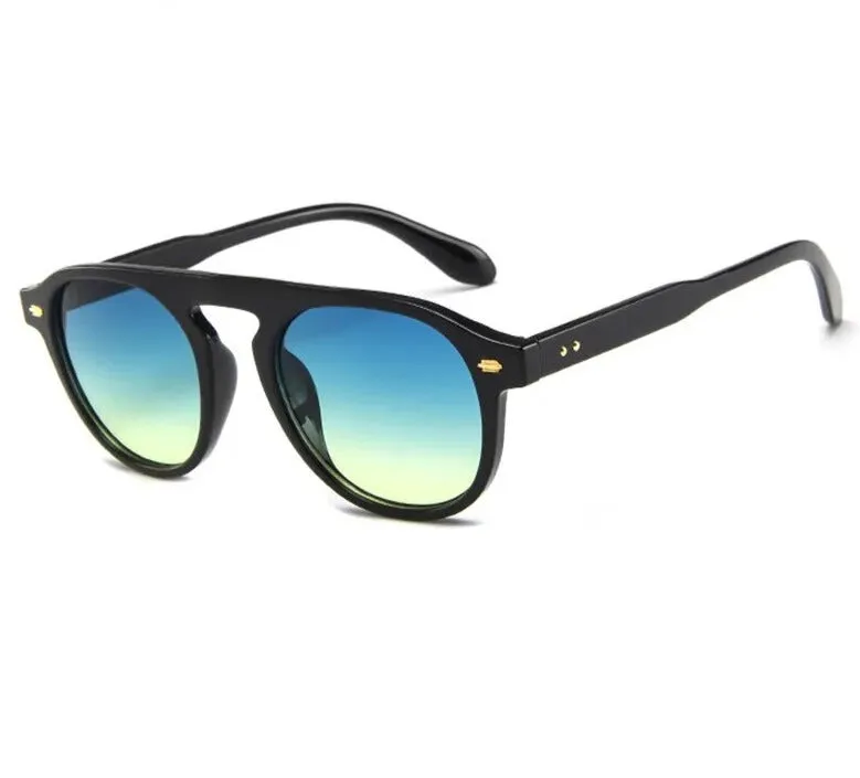 Oval Round Vintage Elegant Sunglasses