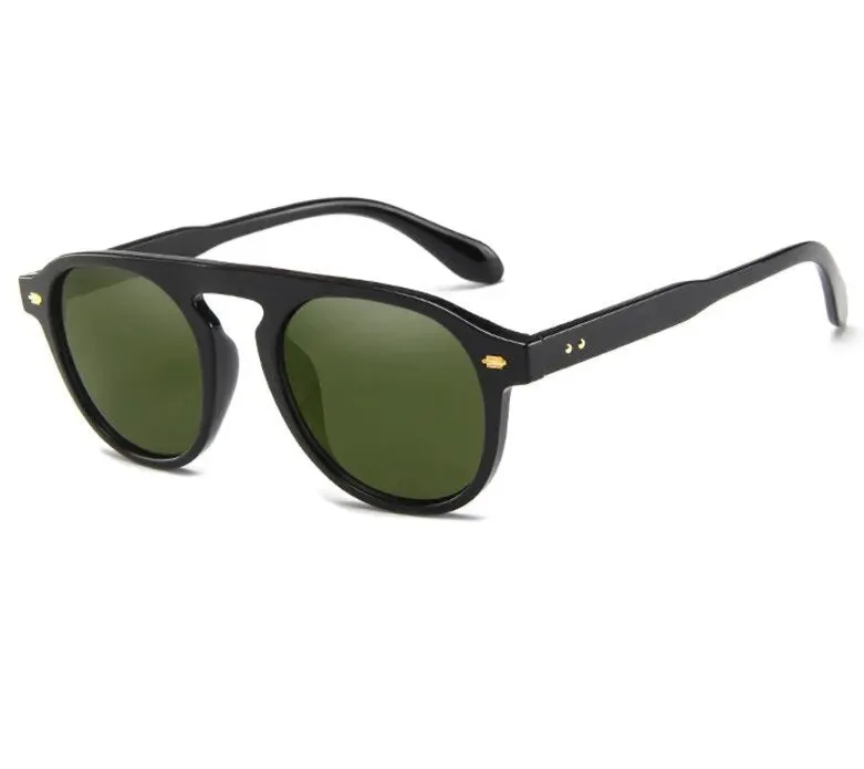 Oval Round Vintage Elegant Sunglasses
