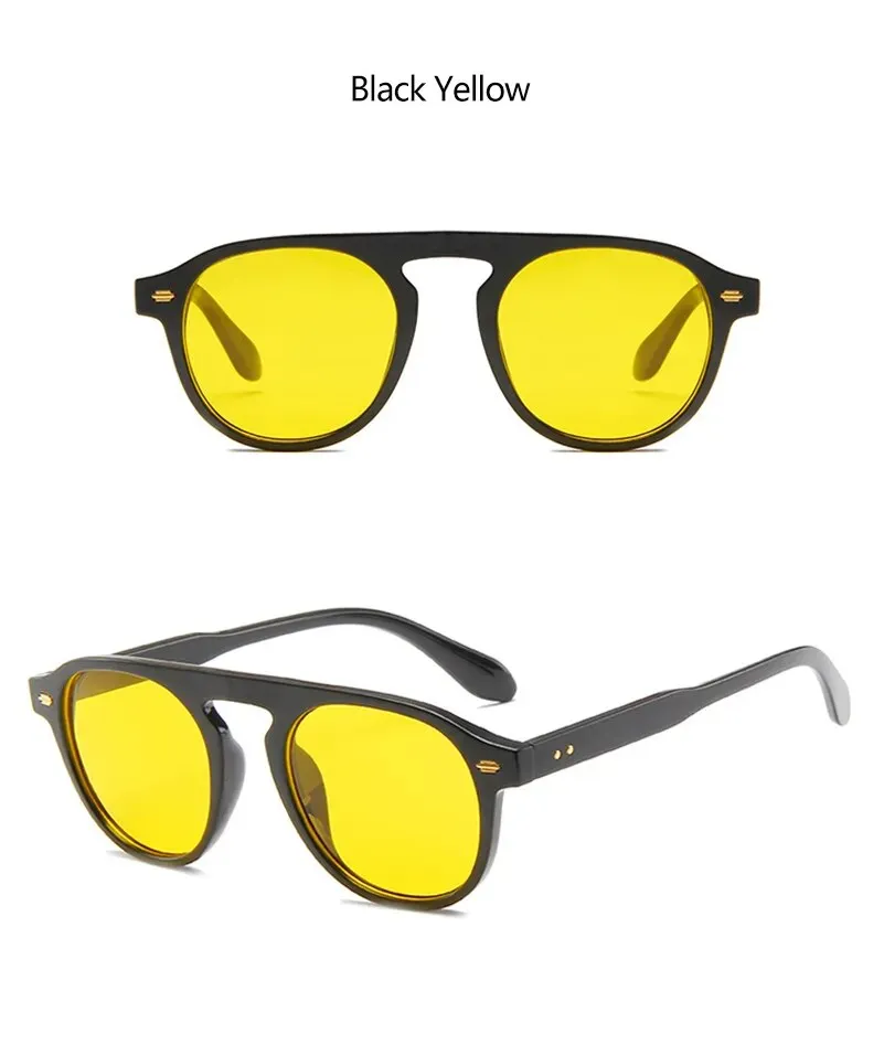 Oval Round Vintage Elegant Sunglasses