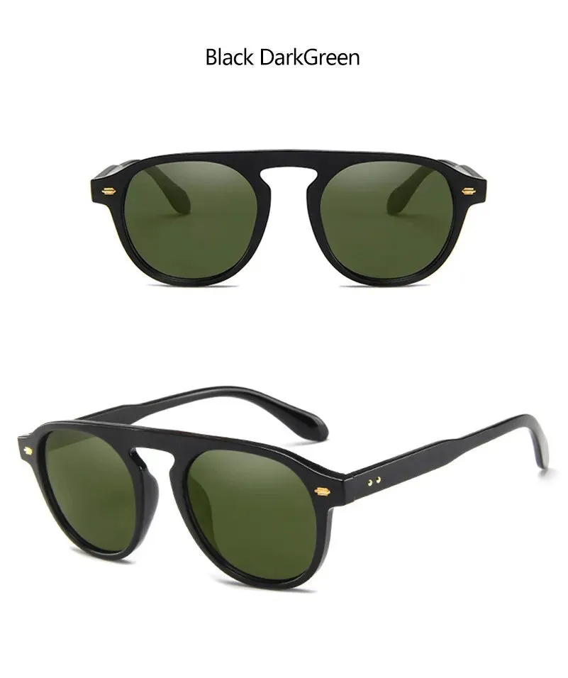 Oval Round Vintage Elegant Sunglasses