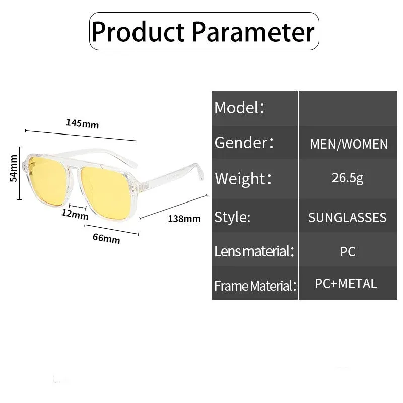 Oversize Black Square Sunglasses