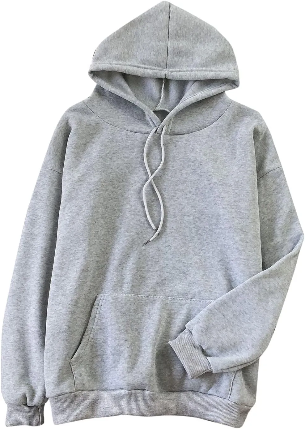 Oversized Hoodies for Teen Girls Y2k Hooded Sweatshirt Women Casual Plain Drop Shoulder Long Sleeve Hoodies Pullover Tops