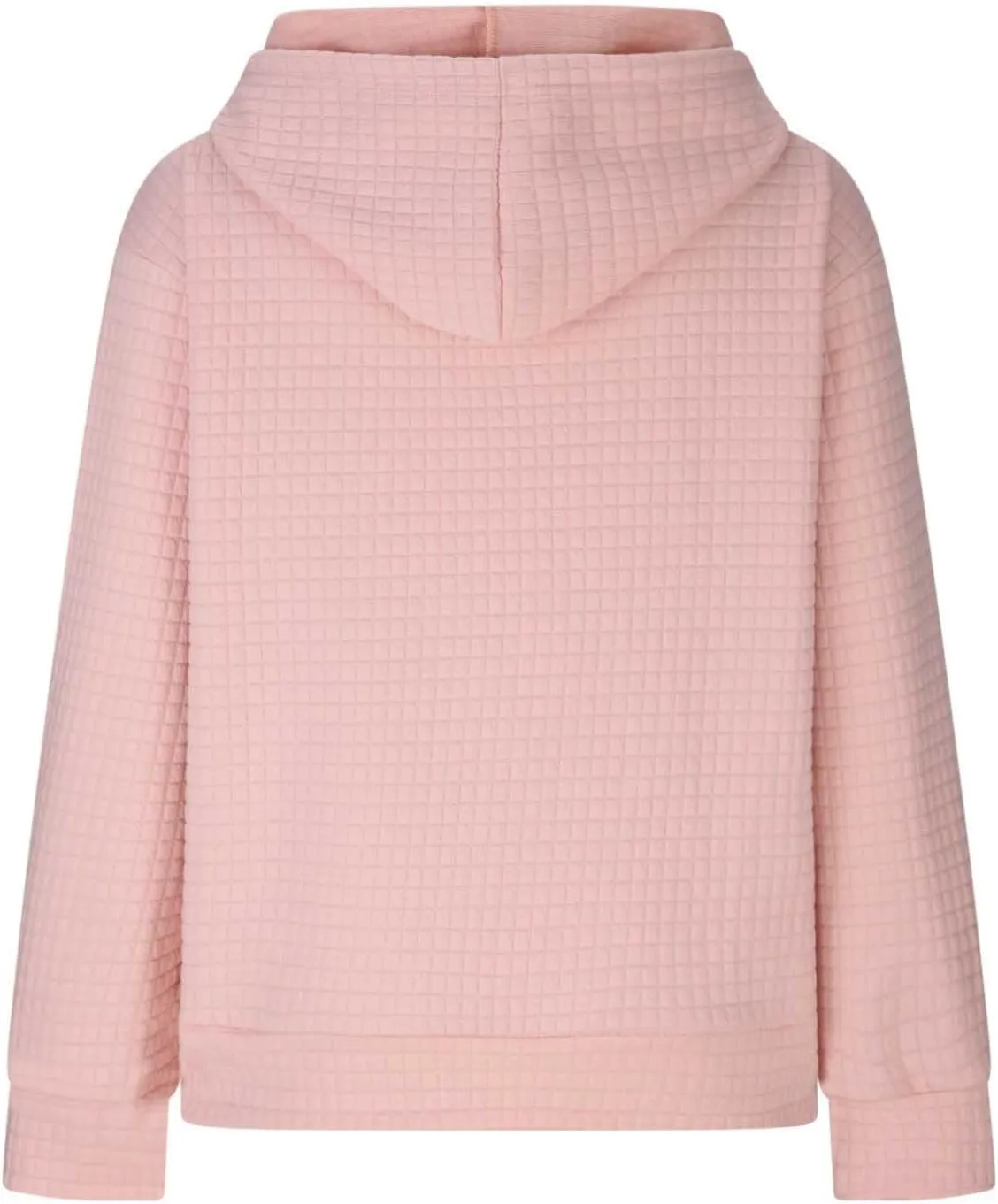 Oversized Hoodies for Women Athleisure Quilted Drawstring Crewneck Sweatshirts Fall Knit Pullover Sweaters with Pocket