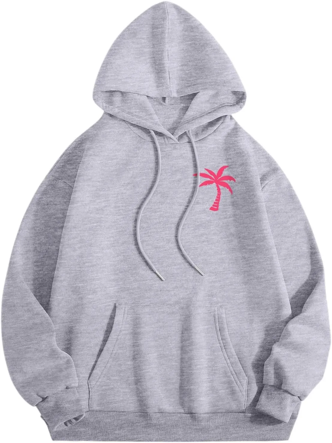 Oversized Hoodies for Women, Teen Girls Preppy Sweatshirt Long Sleeve Y2K Graphic Tees with Pockets